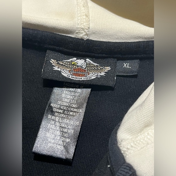 Womens Harley Davidson motorcycles zip up hoodie XL double sided - Picture 5 of 11